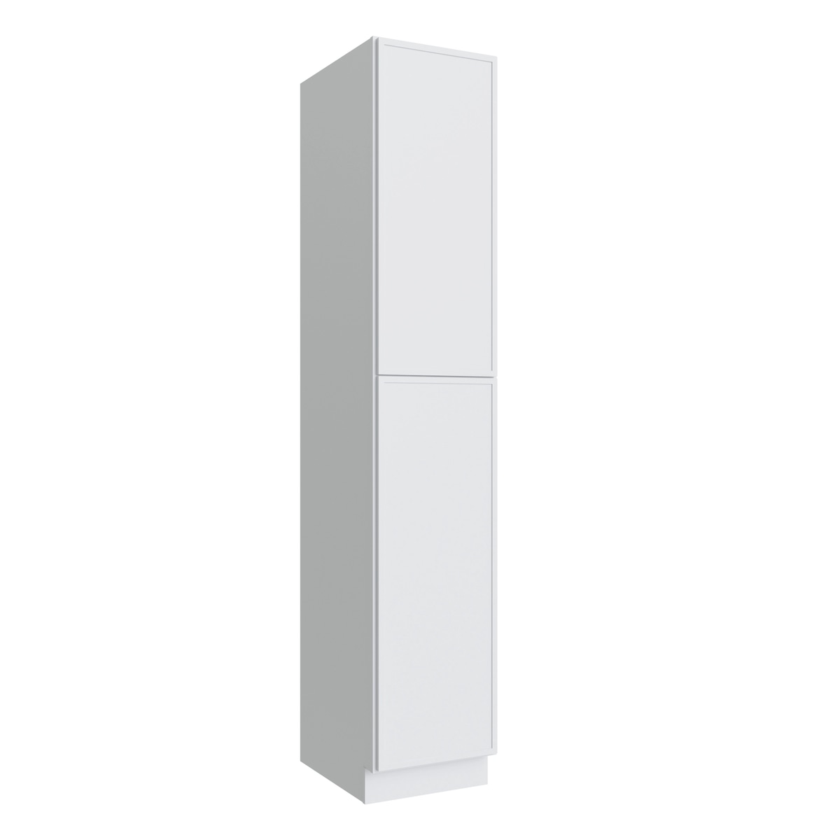 Studio White pantry cabinet, 18" W x 96" H x 24" D, ViaWood Cabinets item P1896
