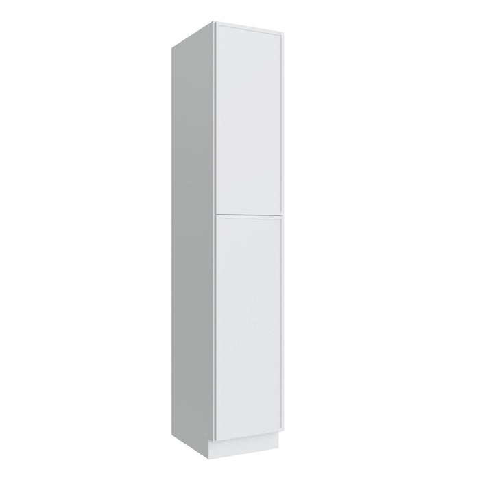 Studio White pantry cabinet, 18" W x 96" H x 24" D, ViaWood Cabinets item P1896
