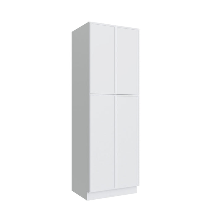 Studio White pantry cabinet, 24" W x 84" H x 24" D, ViaWood Cabinets item P2484