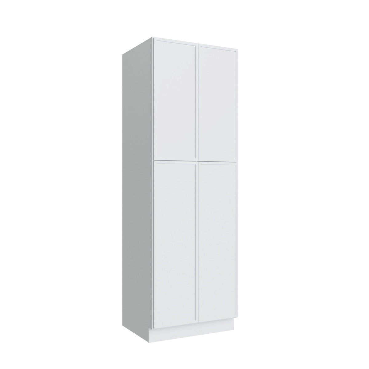 Studio White pantry cabinet, 24" W x 90" H x 24" D, ViaWood Cabinets item P2490