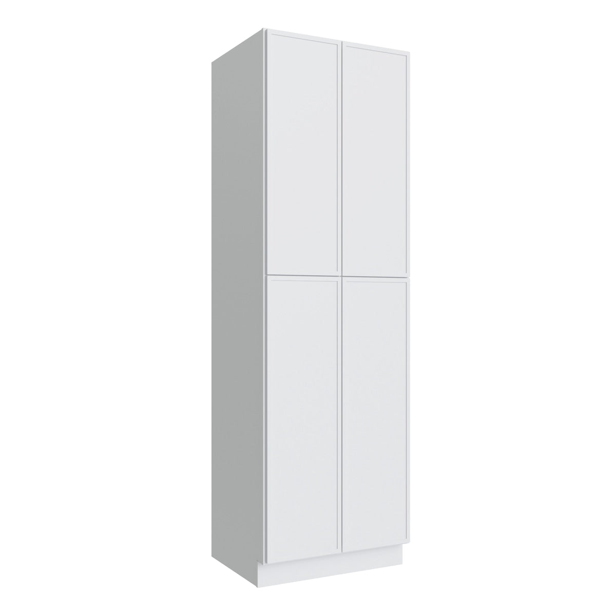 Studio White pantry cabinet, 30" W x 96" H x 24" D, ViaWood Cabinets item P3096