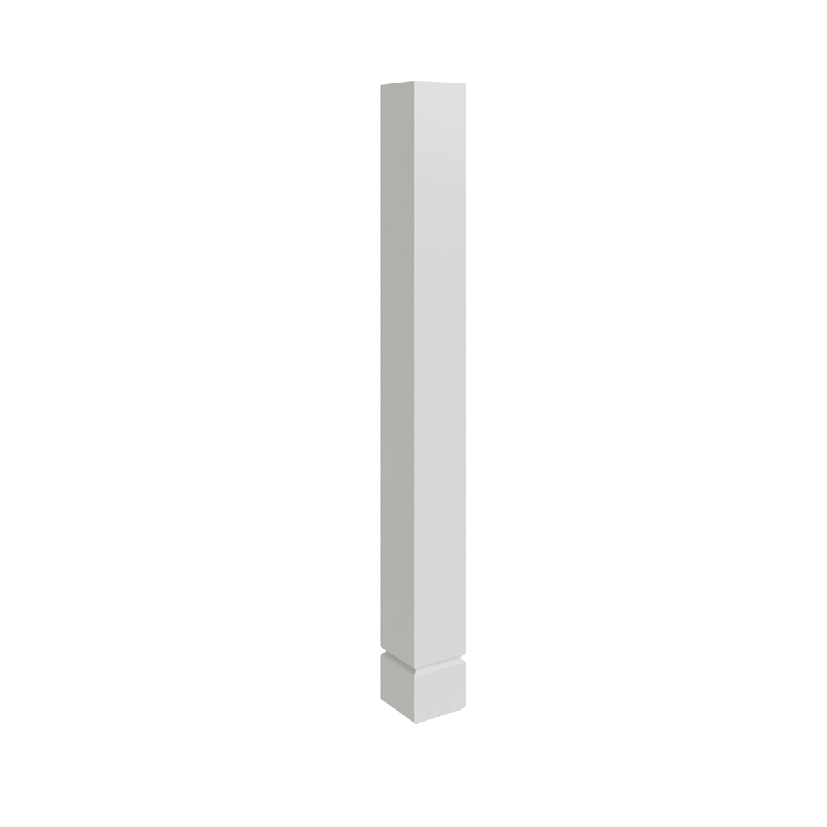 Studio White turned post, 3" W x 35.5" H x 3" D, ViaWood Cabinets item TPOST