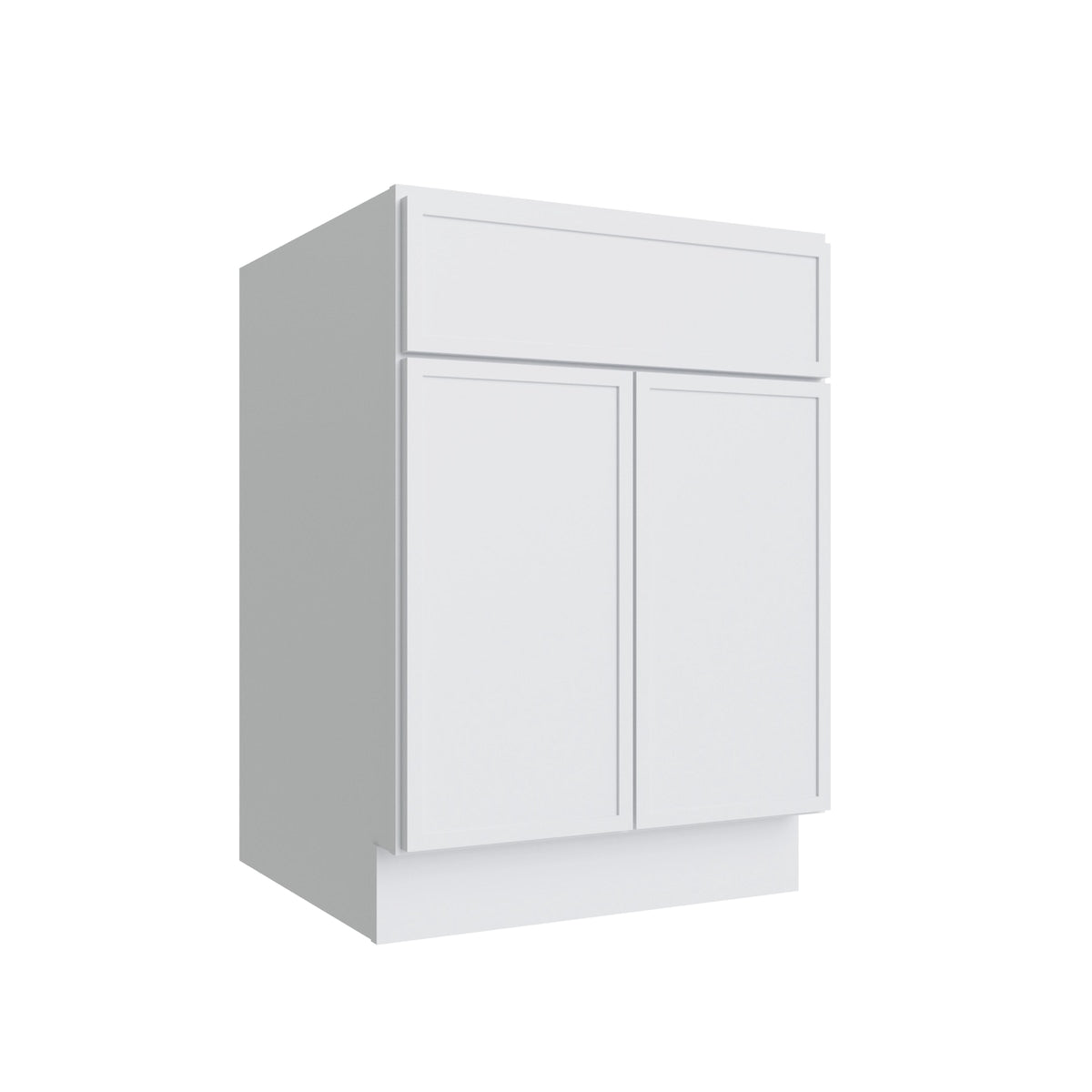 Studio White double door vanity, 33" W x 34.5" H x 21" D, ViaWood Cabinets item V33