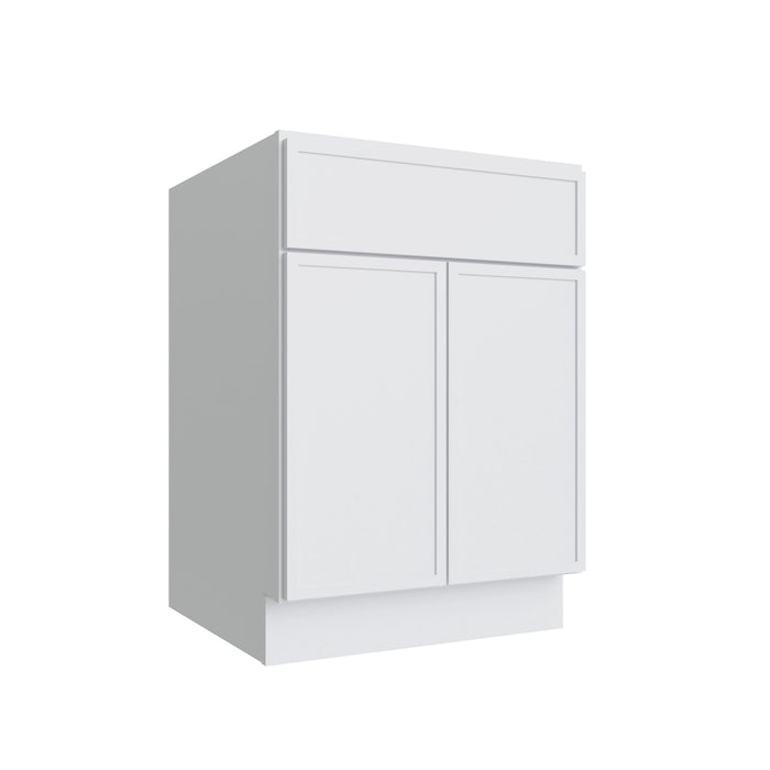 Studio White double door vanity, 36" W x 34.5" H x 21" D, ViaWood Cabinets item V36