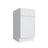 Studio White single door vanity base, 18" W x 34.5" H x 21" D, ViaWood Cabinets item VB18