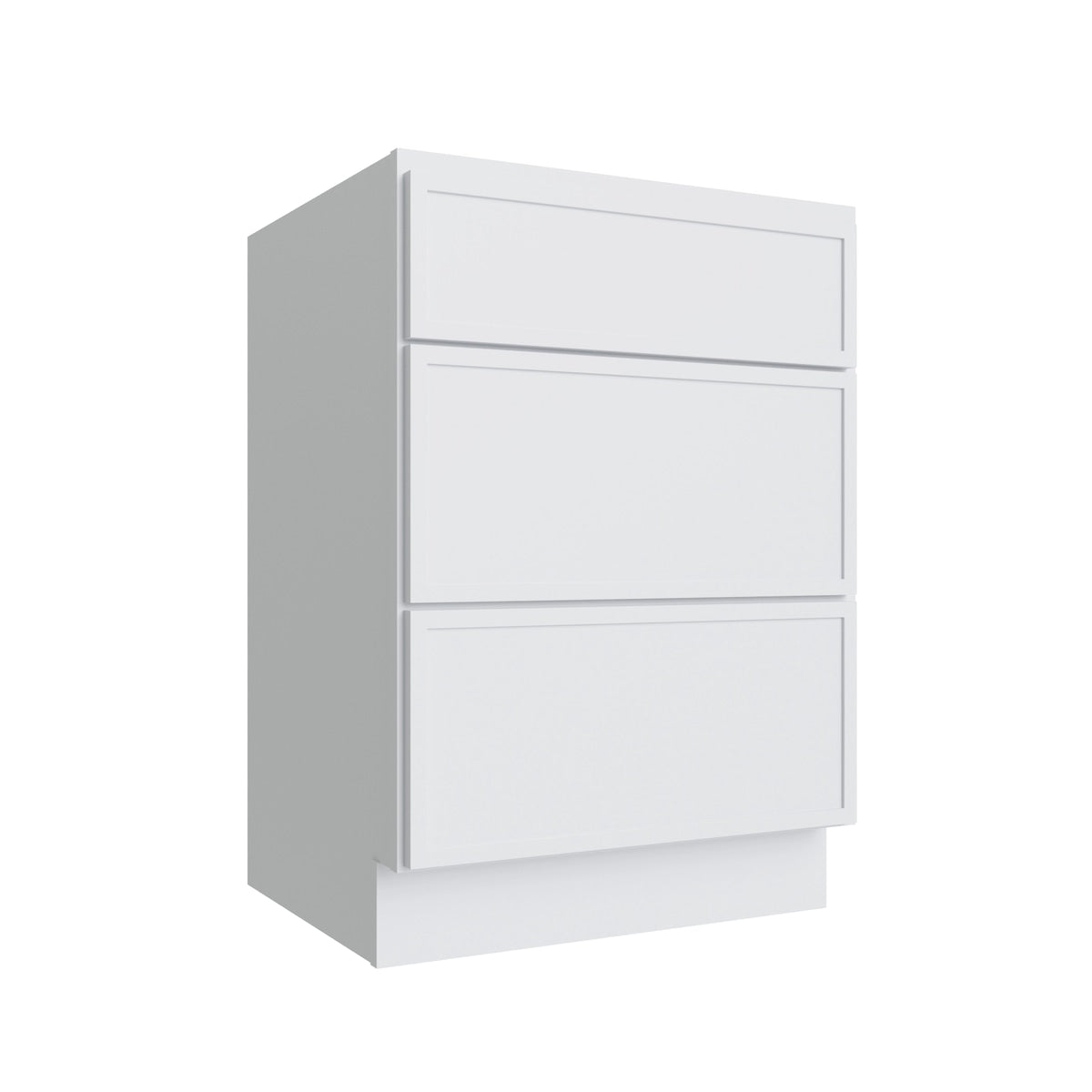 Studio White vanity drawer base, 18" W x 34.5" H x 21" D, ViaWood Cabinets item VDB18