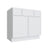 Studio White vanity sink base, 36" W x 34.5" H x 21" D, ViaWood Cabinets item VSB36