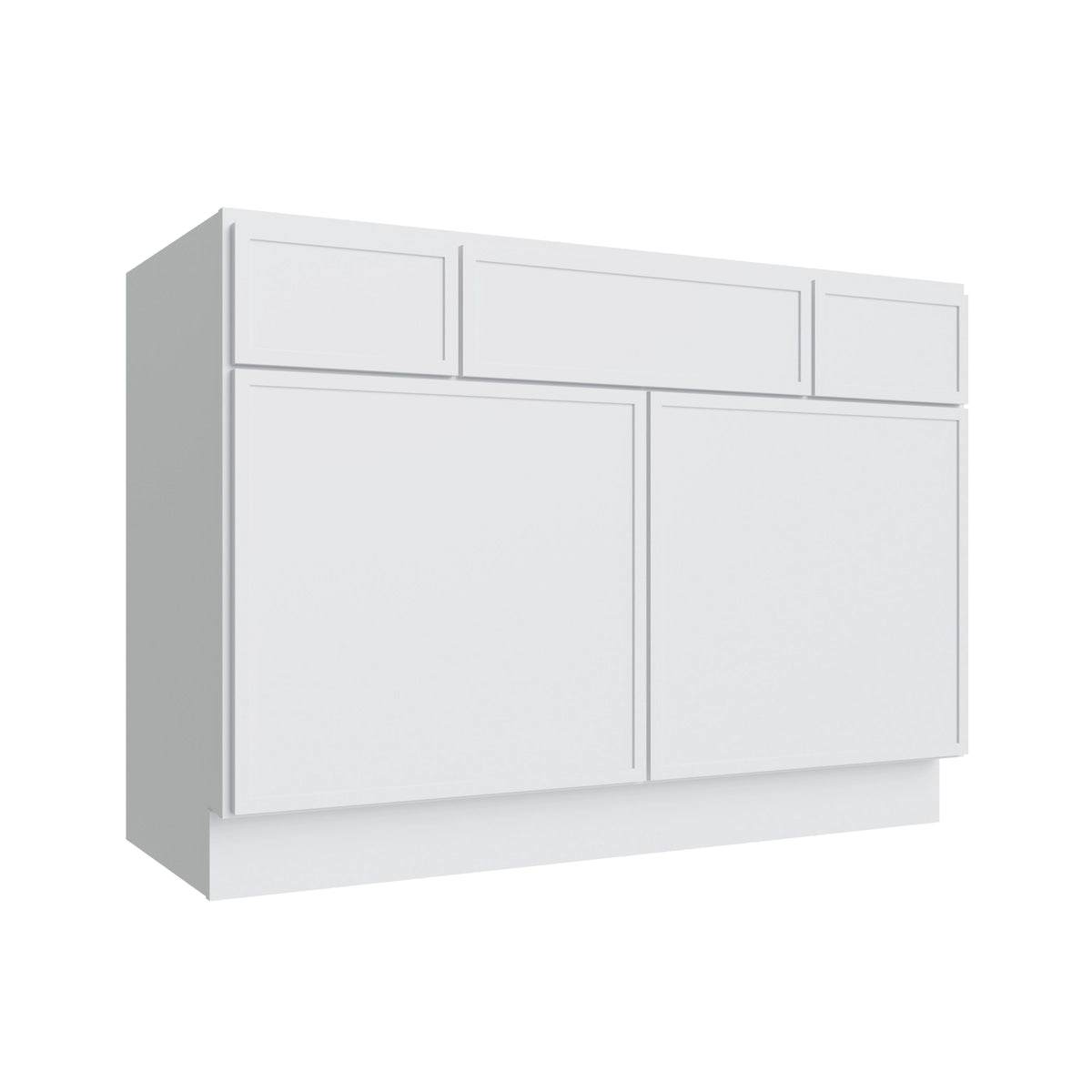 Studio White vanity sink base, 42" W x 34.5" H x 21" D, ViaWood Cabinets item VSB42