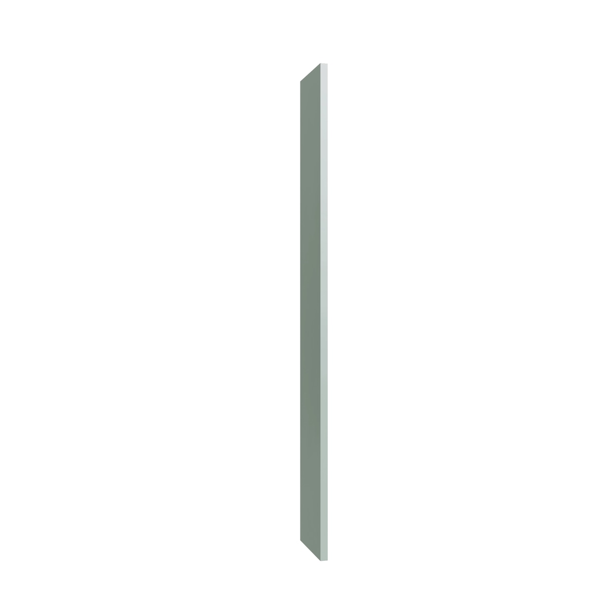 Shaker Sage bookcase end, 1.5" W x 96" H x 15" D, ViaWood Cabinets item BCE1596