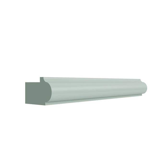 Shaker Sage bottom edge molding, 96" W x 0.75" H x 1.125" D, ViaWood Cabinets item BEM8