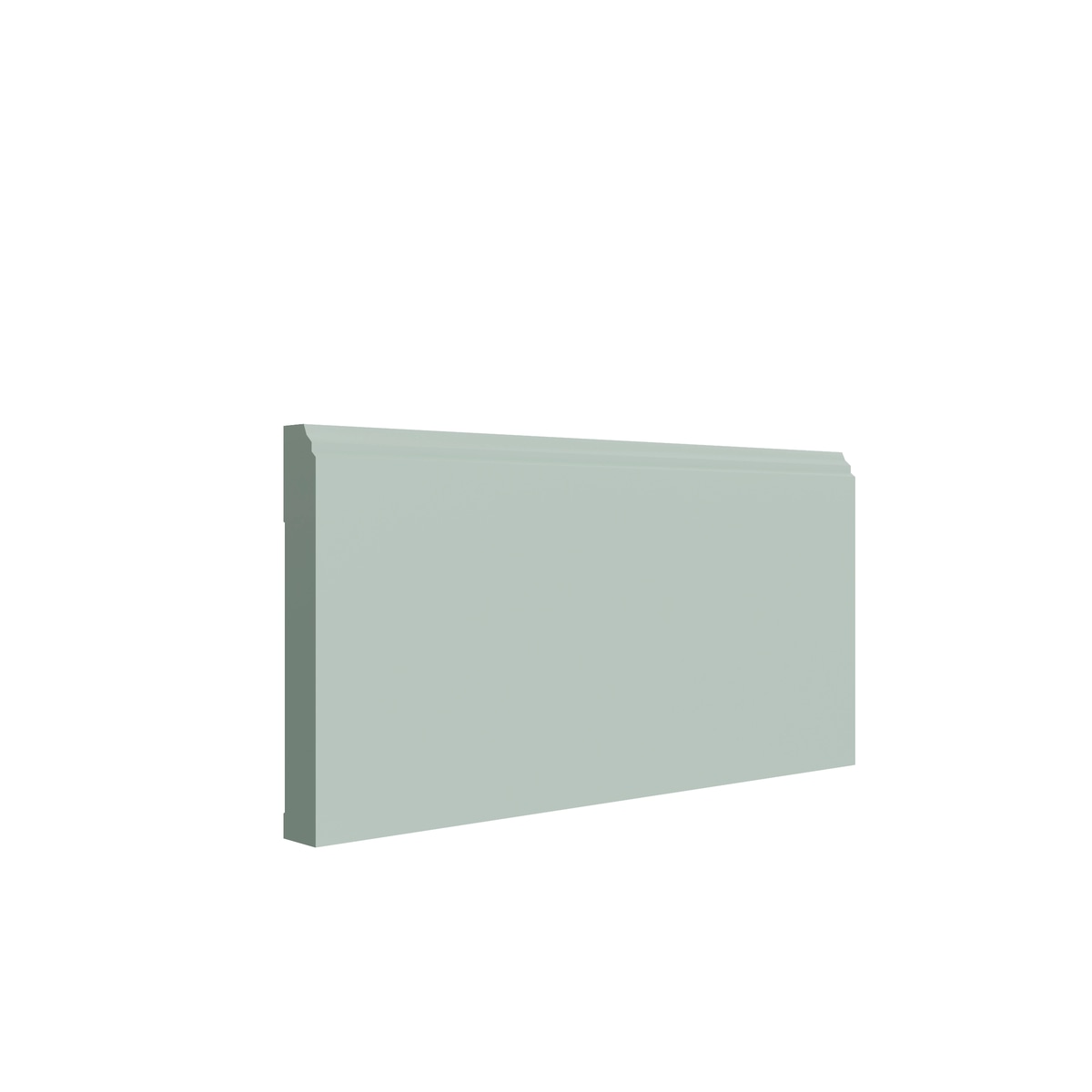 Shaker Sage furniture base molding, 96" W x 4.5" H x 0.75" D, ViaWood Cabinets item FBM8