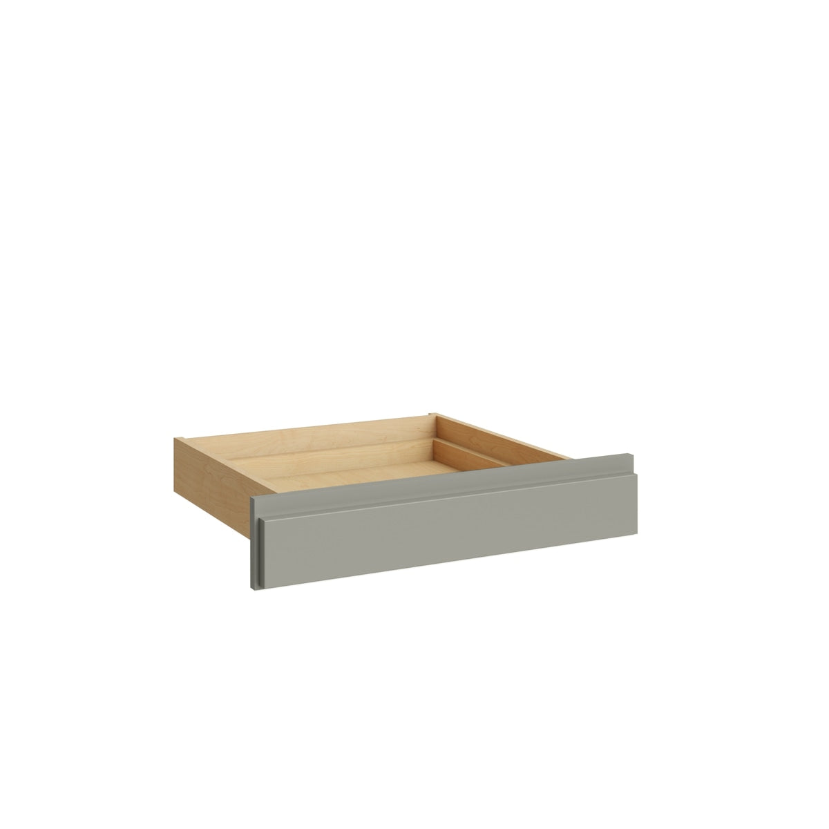 Shaker Sage vanity drawer, 24" W x 4.75" H x 21" D, ViaWood Cabinets item KD24