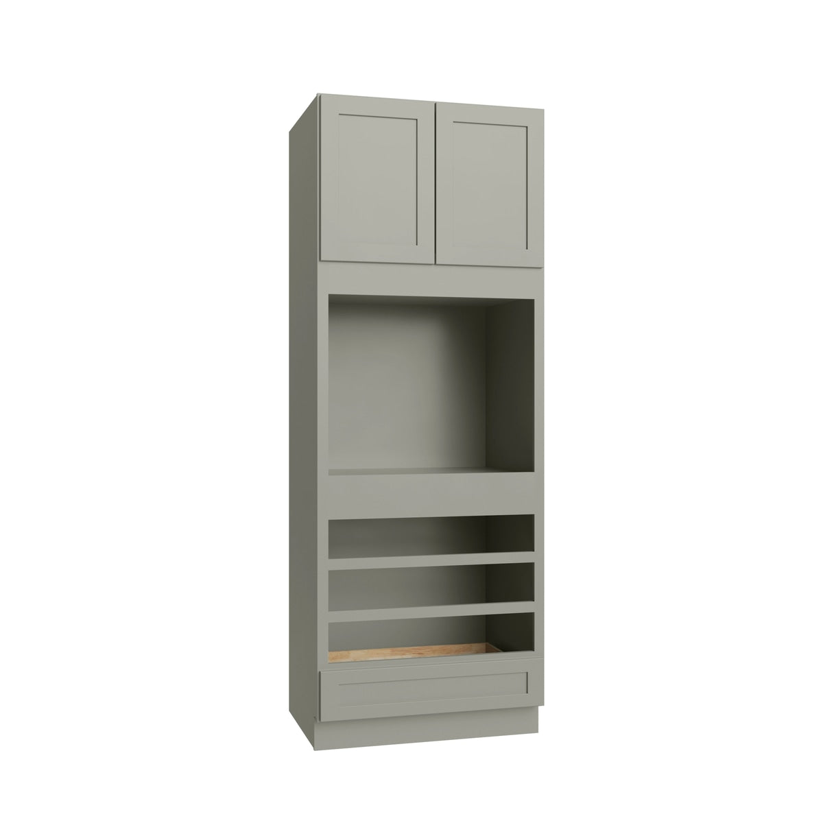 Shaker Sage oven cabinet, 33" W x 90" H x 24" D, ViaWood Cabinets item OC3390