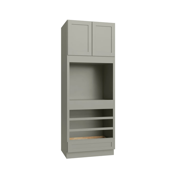 Shaker Sage oven cabinet, 33" W x 90" H x 24" D, ViaWood Cabinets item OC3390