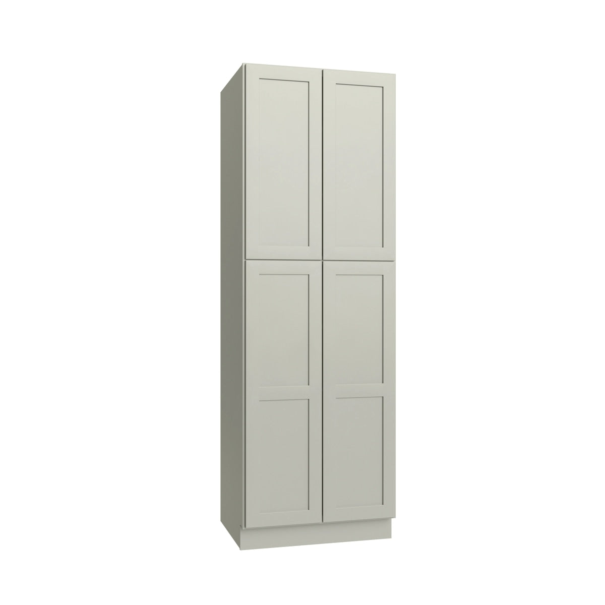 Shaker Sage pantry cabinet, 30" W x 90" H x 24" D, ViaWood Cabinets item P3090