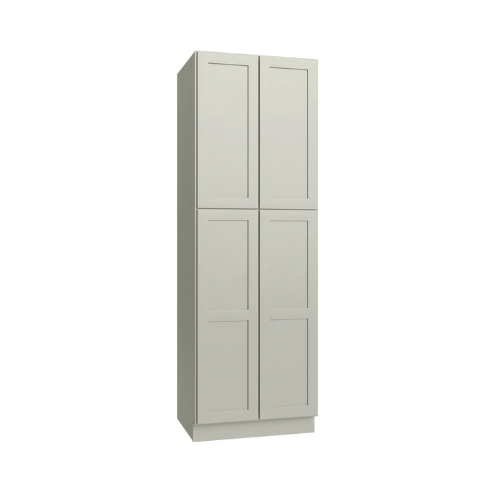 Shaker Sage pantry cabinet, 30" W x 96" H x 24" D, ViaWood Cabinets item P3096