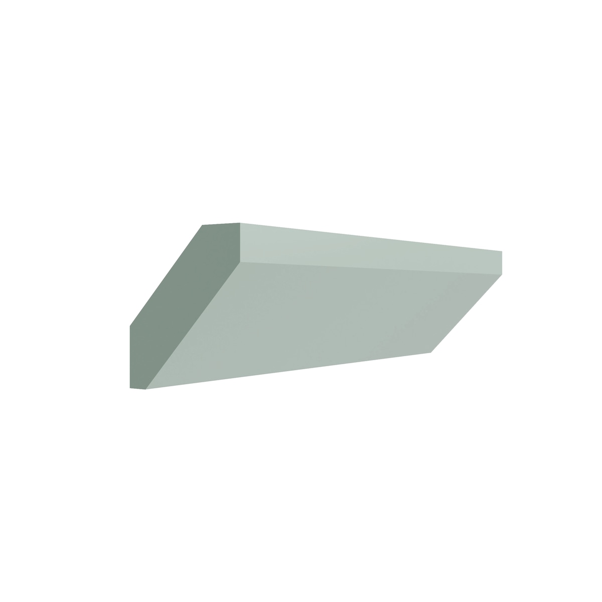 Shaker Sage shaker crown molding, 96" W x 3.125" H x 2" D, ViaWood Cabinets item SCM8