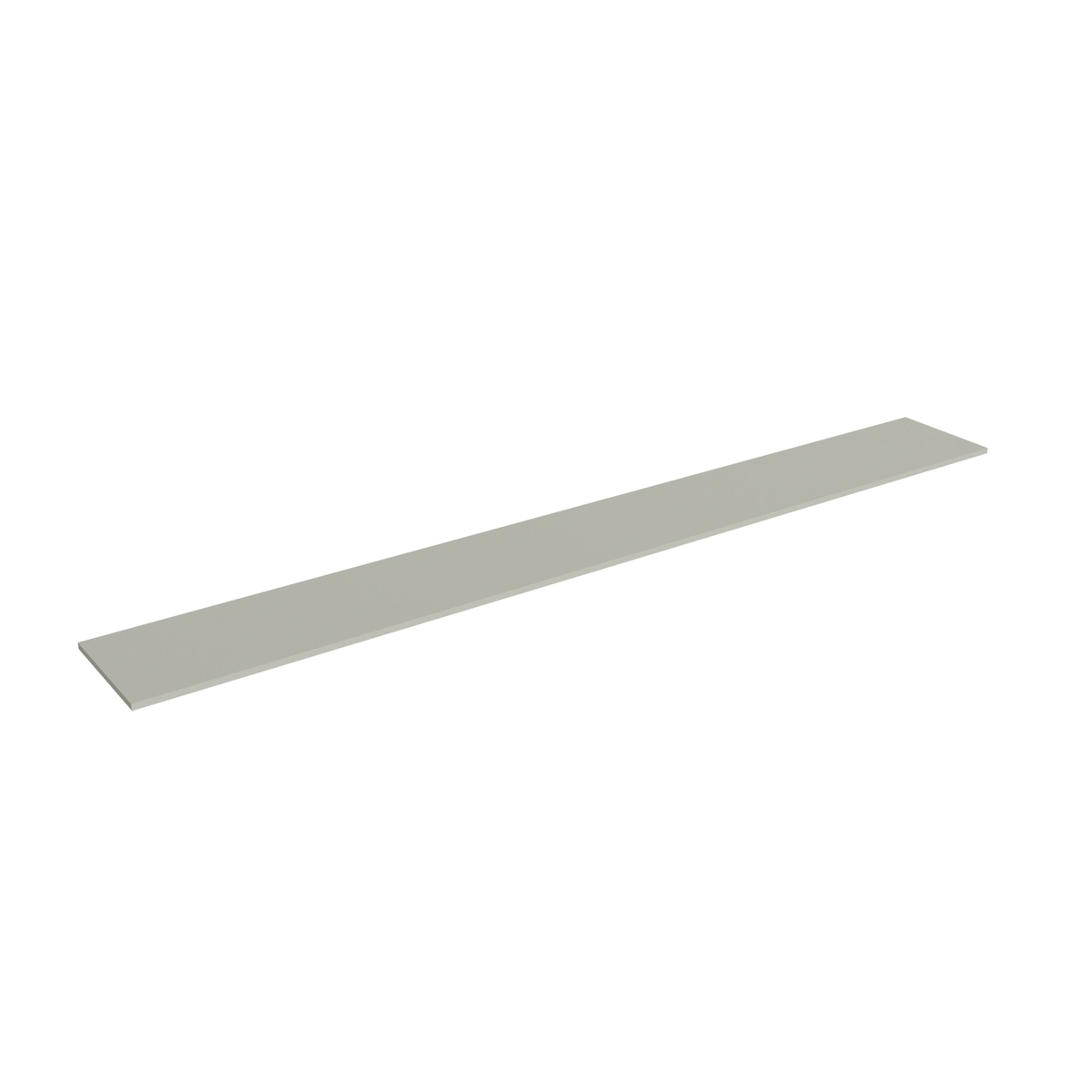 Shaker Sage 12-inch shelf, 96" W x 0.75" H x 12" D, ViaWood Cabinets item SHELF1296