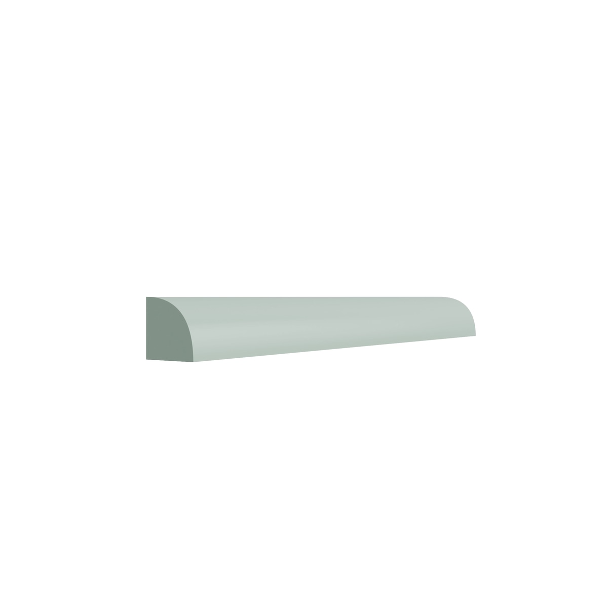 Shaker Sage shoe molding, 96" W x 0.6875" H x 0.6875" D, ViaWood Cabinets item SHOE