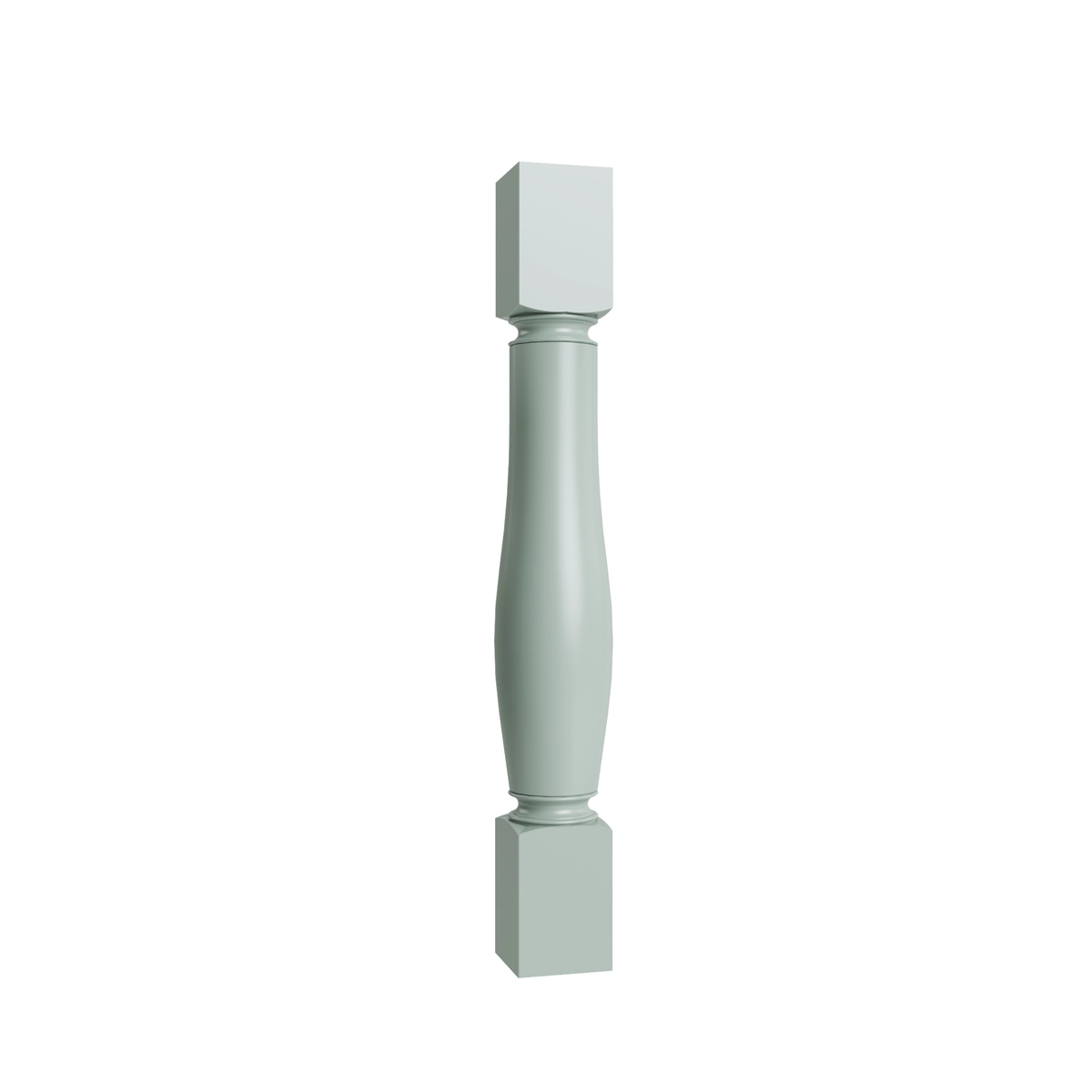 Shaker Sage 5-inch turned post, 5" W x 35.5" H x 5" D, ViaWood Cabinets item TPOSTP5