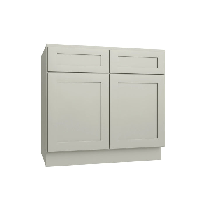 Shaker Sage double door vanity, 30" W x 34.5" H x 21" D, ViaWood Cabinets item V30