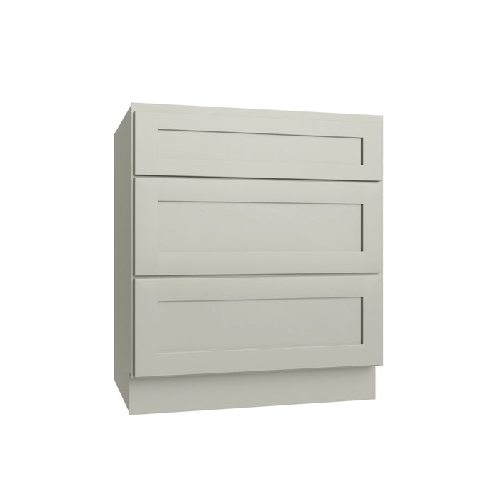 Shaker Sage vanity drawer base, 18" W x 34.5" H x 21" D, ViaWood Cabinets item VDB18