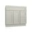 Shaker Sage vanity sink base - right configuration, 36" W x 34.5" H x 21" D, ViaWood Cabinets item VSBDR36