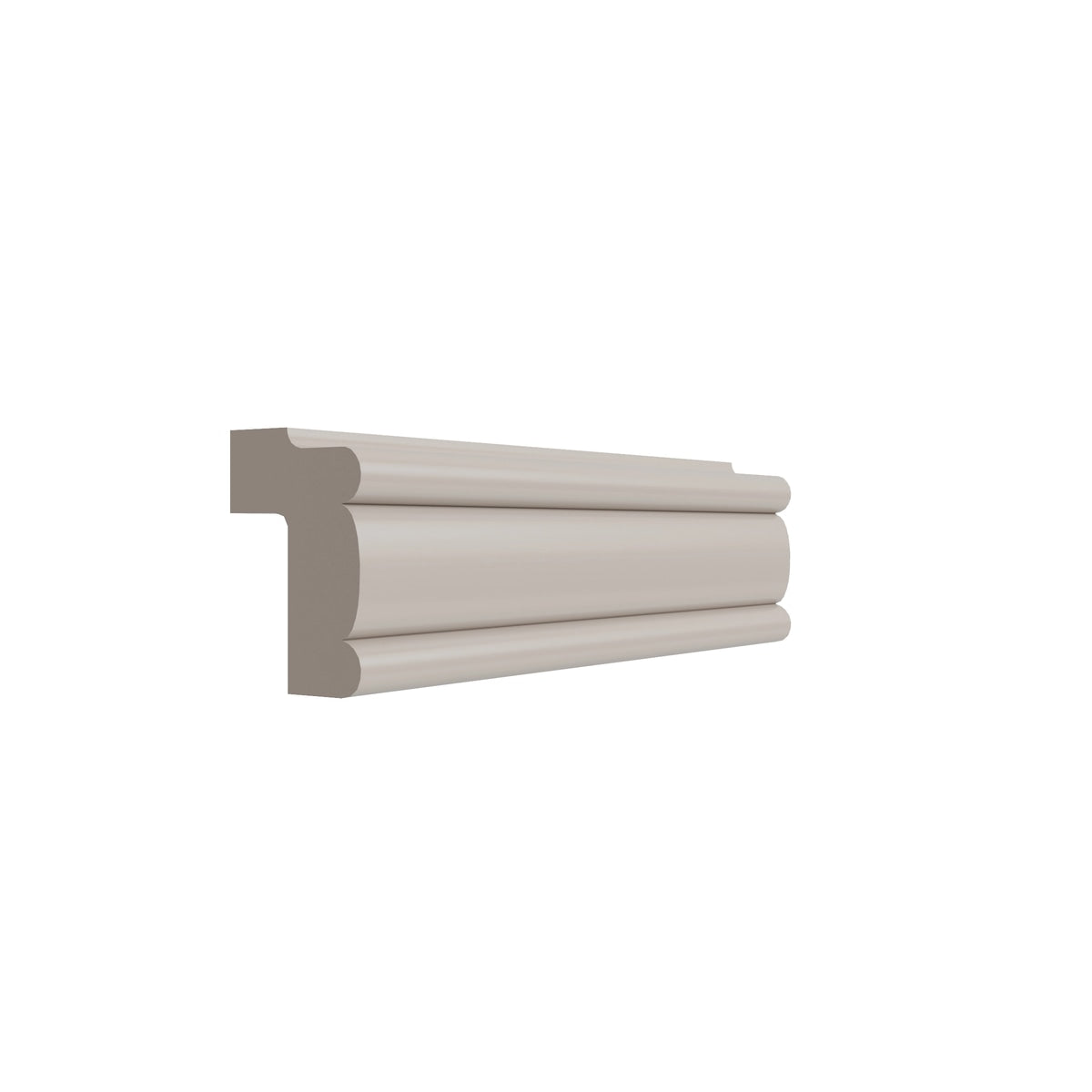 Shaker Dune traditional light rail molding, 96" W x 2.25" H x 1.625" D, ViaWood Cabinets item LRM8