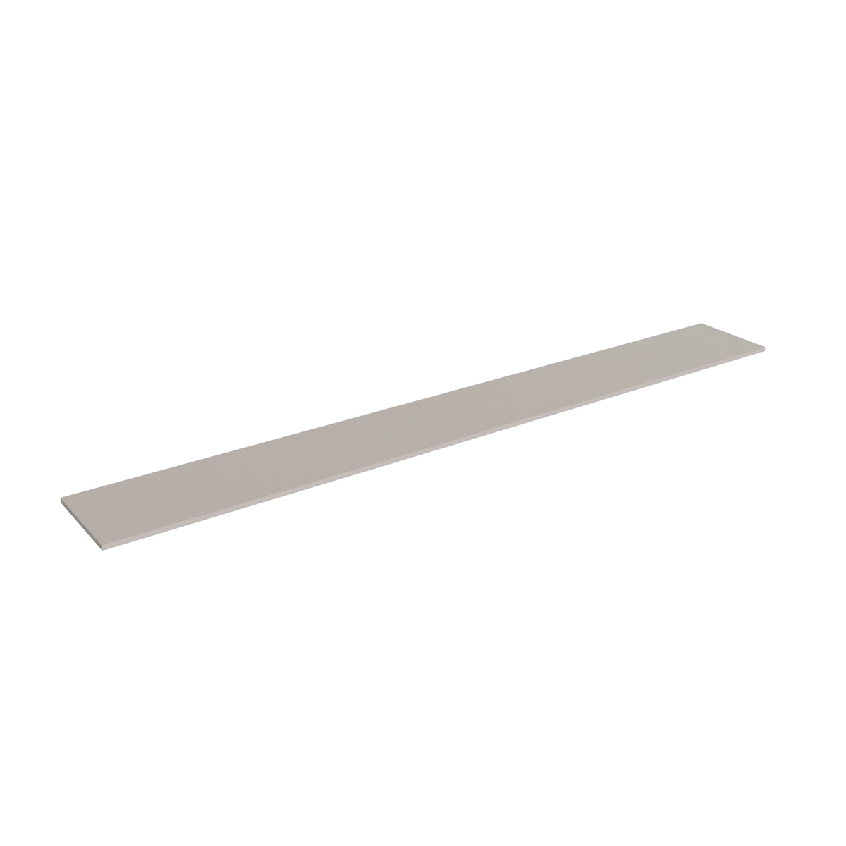 Shaker Dune 12-inch shelf, 96" W x 0.75" H x 12" D, ViaWood Cabinets item SHELF1296