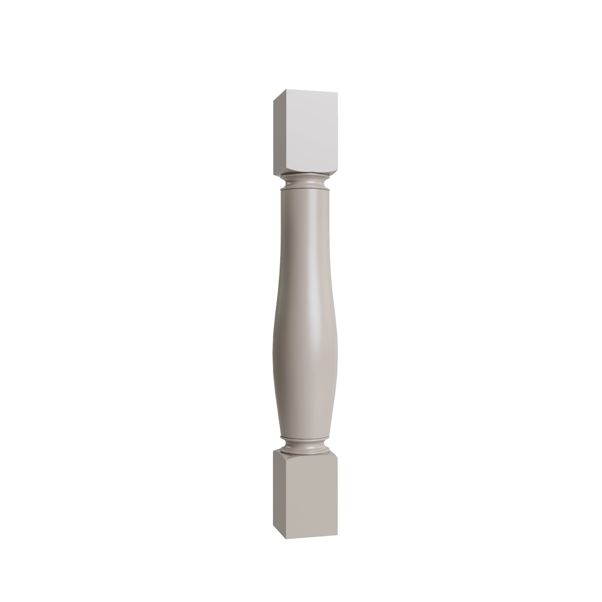 Shaker Dune 5-inch turned post, 5" W x 35.5" H x 5" D, ViaWood Cabinets item TPOSTP5