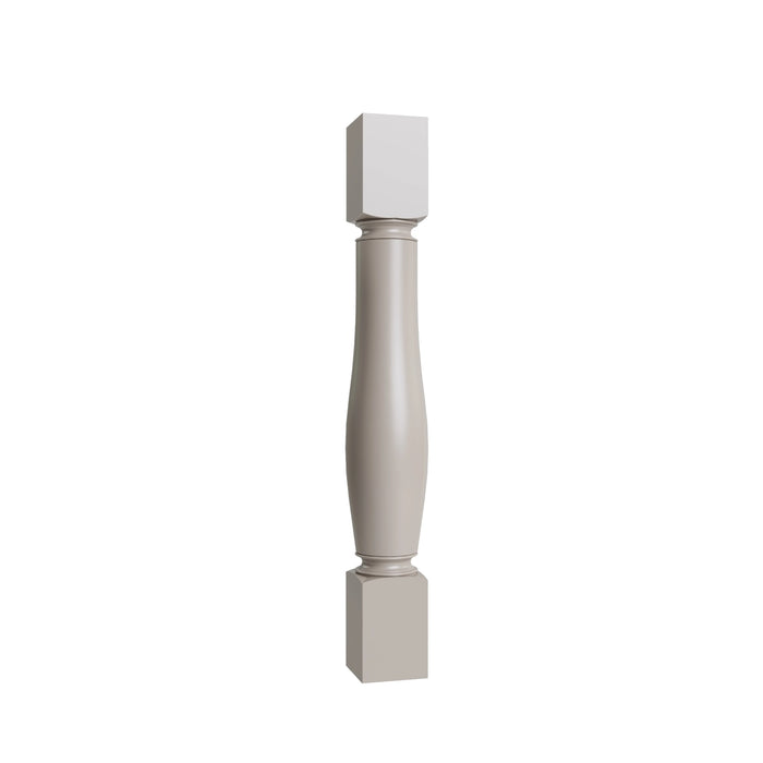 Shaker Dune 5-inch turned post, 5" W x 35.5" H x 5" D, ViaWood Cabinets item TPOSTP5