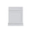 Shaker White corner sink front, 27" W x 34.5" H x 2" D, ViaWood Cabinets item CSF42