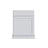 Slab White corner sink front, 27" W x 34.5" H x 2" D, ViaWood Cabinets item CSF42