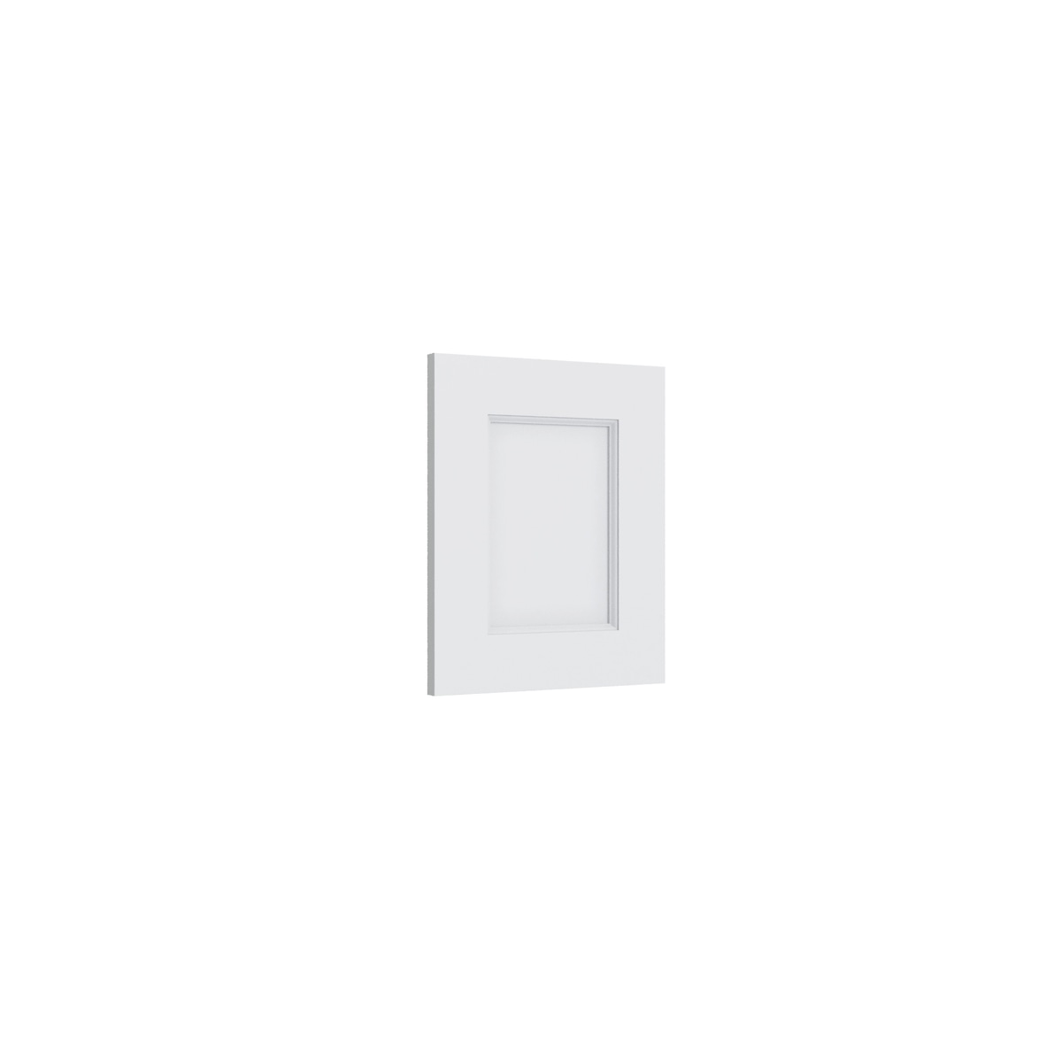 Shaker White decorative base/wall panel, 11.5" W x 13.75" H x 0.75" D, ViaWood Cabinets item DWP1215