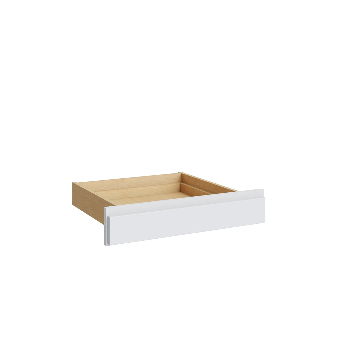 Shaker White vanity drawer, 24" W x 4.75" H x 21" D, ViaWood Cabinets item KD24