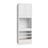 Slab White oven cabinet, 33" W x 96" H x 24" D, ViaWood Cabinets item OC3396