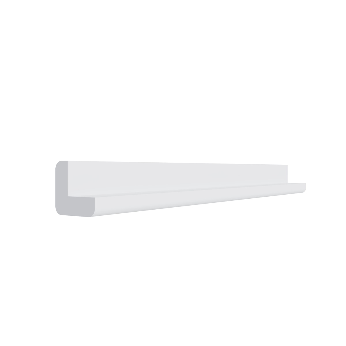 Shaker White outside corner molding, 96" W x 0.75" H x 0.75" D, ViaWood Cabinets item OCM8
