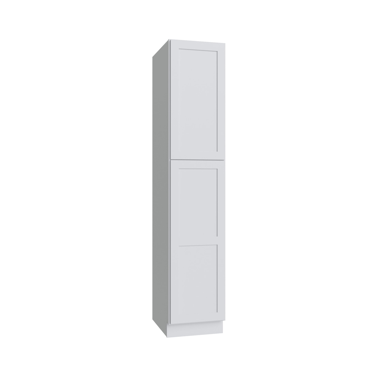 Shaker White pantry cabinet, 18" W x 84" H x 24" D, ViaWood Cabinets item P1884