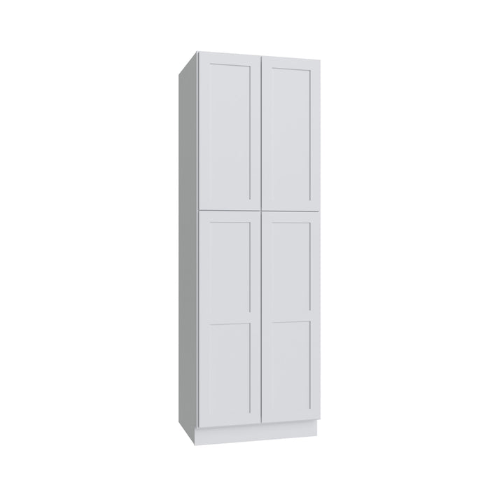 Shaker White pantry cabinet, 24" W x 90" H x 24" D, ViaWood Cabinets item P2490