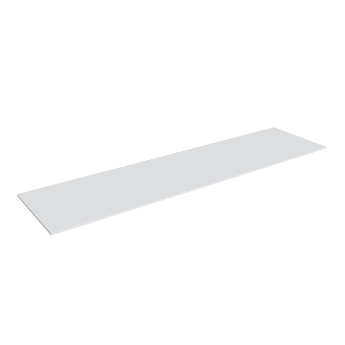 Shaker White 12-inch shelf, 96" W x 0.75" H x 12" D, ViaWood Cabinets item SHELF1296