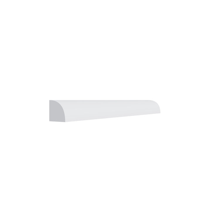 Shaker White shoe molding, 96" W x 0.6875" H x 0.6875" D, ViaWood Cabinets item SHOE