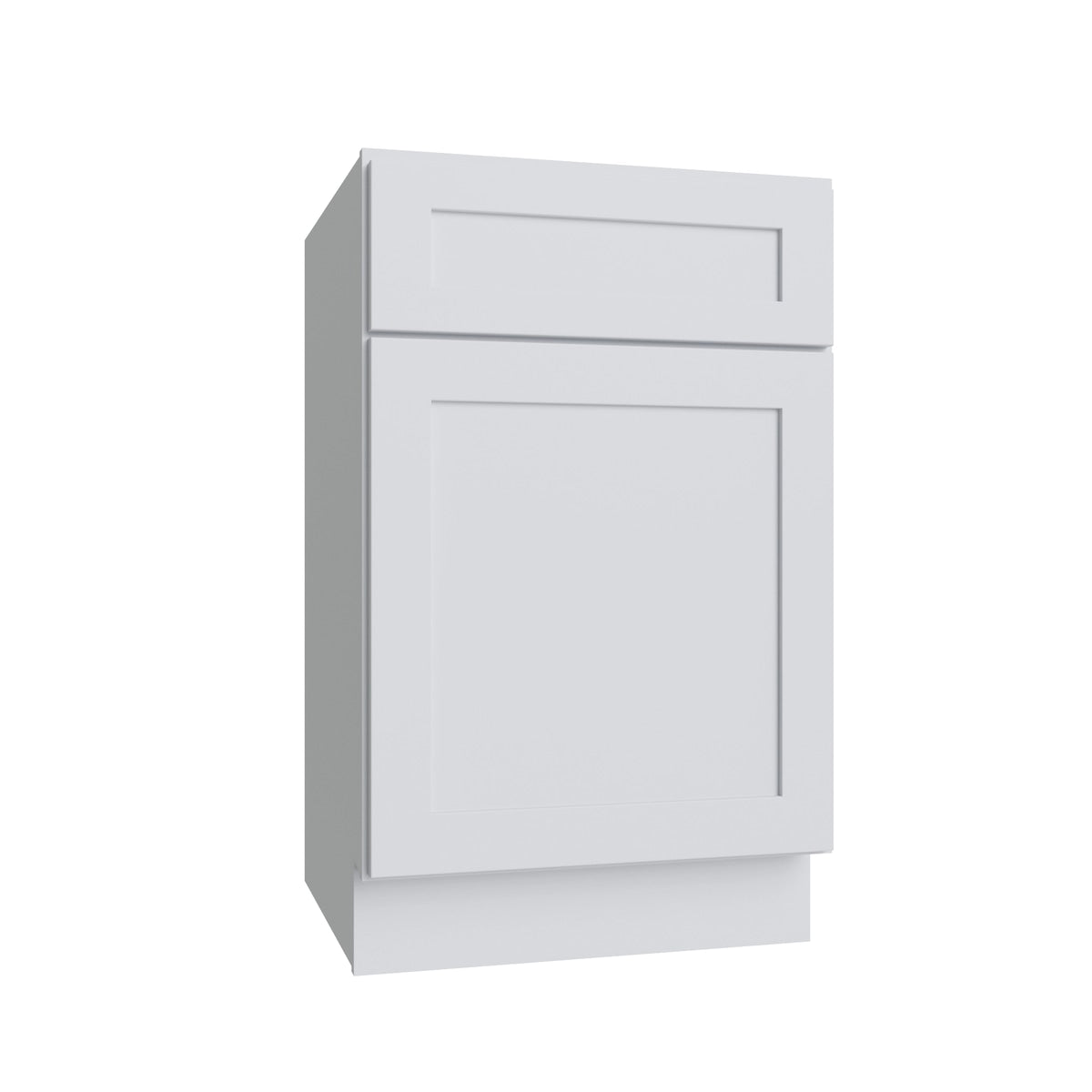 Shaker White single door vanity, 21" W x 34.5" H x 21" D, ViaWood Cabinets item V21