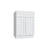 Slab White double door vanity, 24" W x 34.5" H x 21" D, ViaWood Cabinets item V24-2