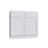 Slab White double door vanity, 36" W x 34.5" H x 21" D, ViaWood Cabinets item V36