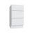 Slab White ada reduced height vanity drawer base, 12" W x 32.5" H x 21" D, ViaWood Cabinets item VDB12-RH