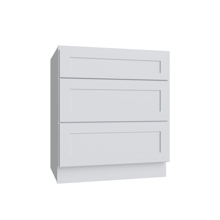 Shaker White vanity drawer base, 15" W x 34.5" H x 21" D, ViaWood Cabinets item VDB15