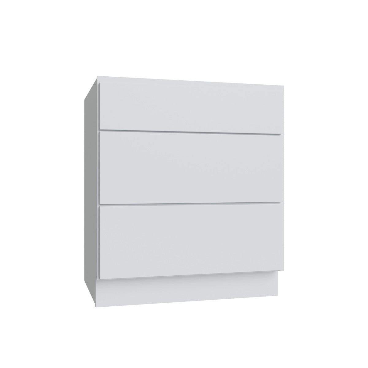 Slab White vanity drawer base, 15" W x 34.5" H x 21" D, ViaWood Cabinets item VDB15