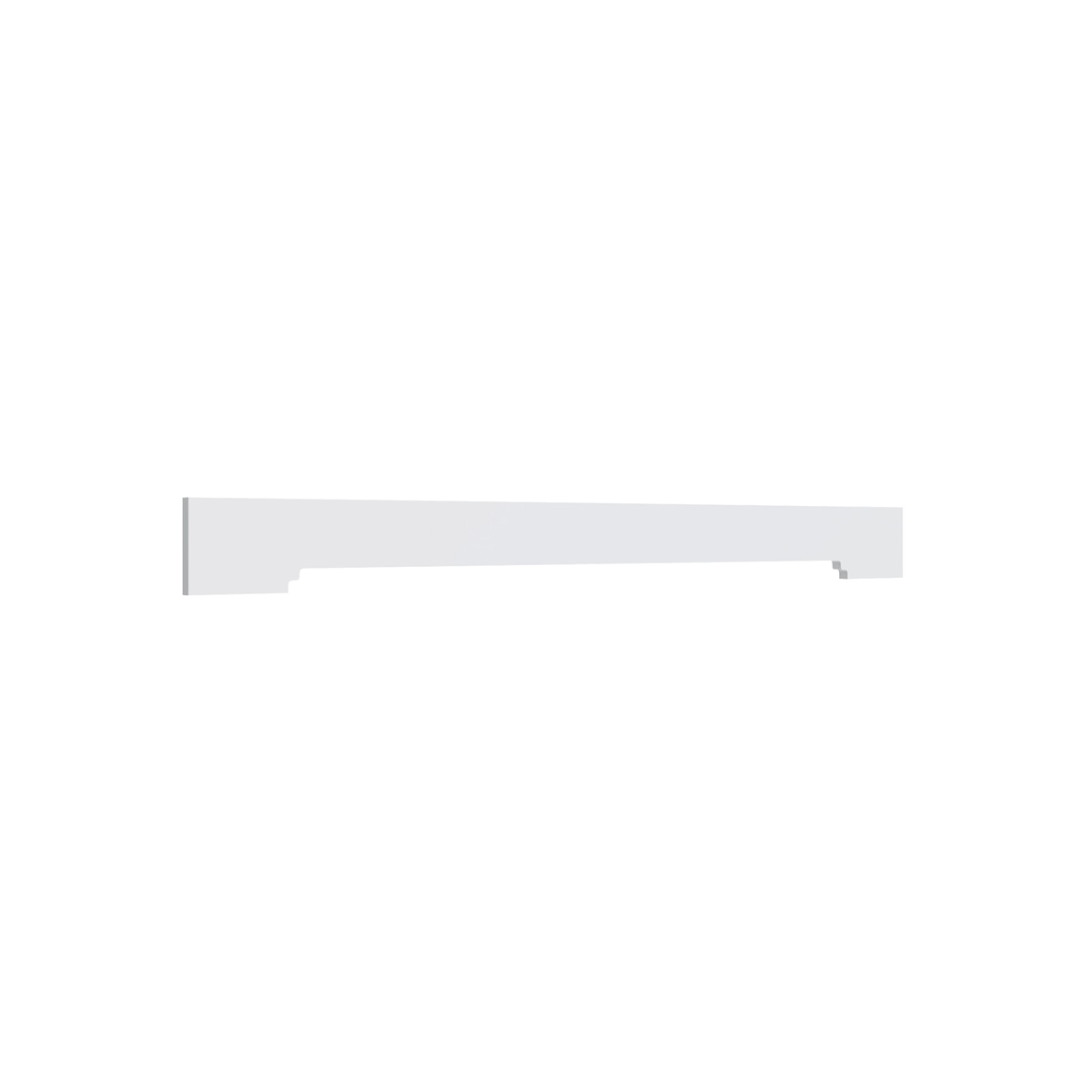 Shaker White 37-inch furniture valance, 37" W x 4.5" H x 0.75" D, ViaWood Cabinets item VFURN37