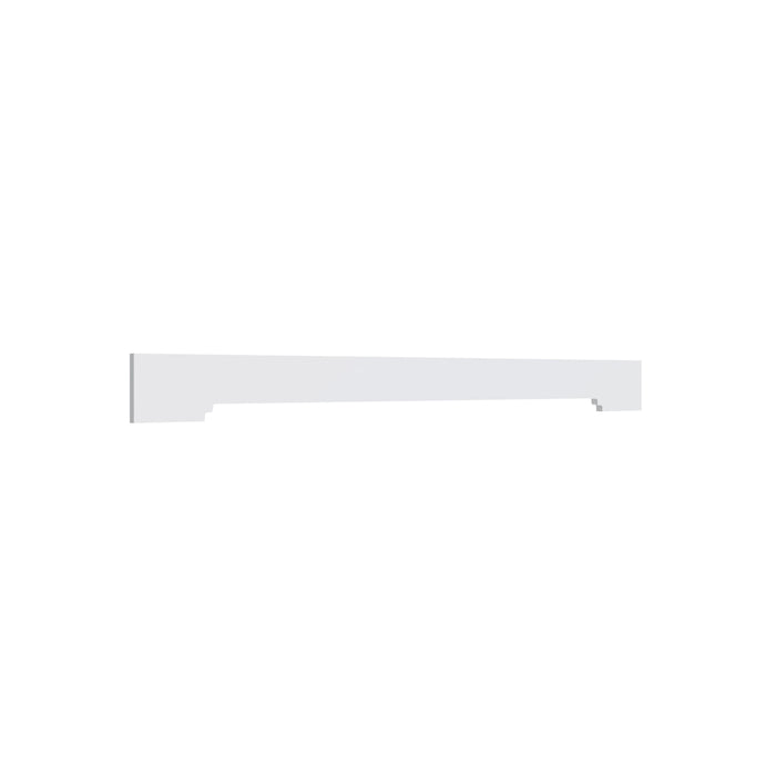 Shaker White 37-inch furniture valance, 37" W x 4.5" H x 0.75" D, ViaWood Cabinets item VFURN37