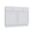 Slab White vanity sink base, 42" W x 34.5" H x 21" D, ViaWood Cabinets item VSB42